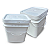 Balde para Alimento 15 L Retangular com Tampa Lacre - Imagem 3