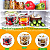 Balde para Alimento Transparente 3.2L Tampa Transparente - Kit 07 Peças - Imagem 7