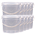 Balde Transparente com Tampa Lacre Atóxico BPA Free - Kit 10 Peças - Imagem 1