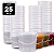 Baldinho Transparente com Tampa Transparente de 3.2L - Kit 25 Pcs - Imagem 2