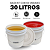 Balde 30 litros com Tampa Lacre Vedante e Alça Metálica Resistente - Kit 4 Pcs - Imagem 2