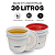 Balde 30l com Tampa Lacre de Vedação Novo Atóxico BPA FREE - Kit 05 Peças - Imagem 3