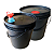 Balde 16L Preto Reciclado com Tampa Lacre + Bico Retrátil - Imagem 1