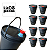 Balde Preto 16L com Tampa Lacre e Bico Despejo - Kit 8 Pcs - Imagem 1