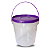 Balde Transparente com Tampa Roxa Lacre de 3.2 Litros - Imagem 1