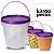Balde com Tampa Lacre Roxa 3.2L Atóxico BPA Free - 100 Pçs - Imagem 1