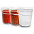 Balde Transparente com Tampa Lacre e Alça Reforçada 5 Litros - 03 Pçs - Imagem 1