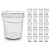 Balde 5 Litros Transparente com Tampa Lacre | BPA Free - 20 Peças - Imagem 1