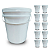 Balde para Alimentos com Tampa Lacre 5 Litros BPA Free - 10 Peças - Imagem 1