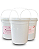 Balde Plástico Branco com Tampa Lacre para Alimentos 7.2 Litros - Imagem 1