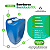 Bombona 50 Litros Reciclada Azul - Resistente, Ecológica e Barata Kit 02 Peças - Imagem 4