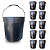 Balde 14 Litros Reciclado com Lacre Não Vaza - Kit 10 Pcs - Imagem 2