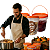 Balde Transparente para Alimentos 3,2L com Tampa Laranja - 25 Pcs - Imagem 1