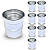 Balde de Metal 18 Litros com Alça Galvanida Uso Industrial - 07 Pcs - Imagem 1
