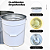 Balde Metalico 18l Branco com Alça Galvanizada Multiuso - 10 Pcs - Imagem 4
