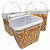 Balde Retangular Transparente 3.6L para Armazenar Alimentos - 03 Peças - Imagem 2