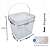 Balde Transparente Retangular 3.6L com Tampa Lacre - 04 Pecas - Imagem 4