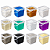 Balde com Tampa Lacre 3.6L Transparente Retangular - 12 Pcs - Imagem 2