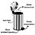 Lixeira Inox Pedal 12l Cesto Lixo Banheiro Cozinha Grande - Imagem 4