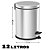 Lixeira Inox Pedal 12l Cesto Lixo Banheiro Cozinha Grande - Imagem 3