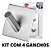 Ganchos Adesivo Parede Inox Pendurar Toalhas Roupas Kit 12 - Imagem 5