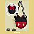 Bolsa Infantil Pampili Preta Vermelha Mickey Mouse e Minnie Mouse © DISNEY - Imagem 1