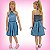 Vestido Infantil Verão em jeans com elastano Barbie - Imagem 1