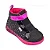 Tênis Infantil Menina Sneaker Pampili Led- Preto/Pink - Imagem 3
