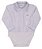 Body Masculino Longo Estilo Camisa Branco Paraiso - Imagem 1
