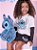 CONJUNTO DO STITCH COM TULE E STRASS - Imagem 5