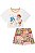 Conjunto de Blusa Boxy em Meia Malha e Shorts em Molecotton Kukiê - Imagem 3
