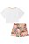 Conjunto de Blusa Boxy em Meia Malha e Shorts em Molecotton Kukiê - Imagem 4