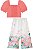 Conjunto de Blusa em Cropped em Tricoline com Elastano e Calça Cropped em Tecido Sarjado  Infanti - Imagem 1