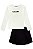 Conjunto de Blusa em Canelado e Short Saia em Veludo Lilimoon Teen Menina - Imagem 1