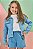 Jaqueta Boxy em Jeans com Elastano Kukiê Infantil Menina - Imagem 1