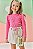 Conjunto de Blusa em Canelado e Short Saia em Moletom Linho (acompanha Bolsa) Kukiê Infantil Menina - Imagem 2