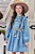 Vestido em Jeans Kukiê Infantil Menina - Imagem 1