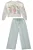 Conjunto de Blusão Boxy e Calça Wide Leg em Moletom S/ Pelúcia Kukiê Infantil Menina - Imagem 3
