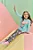 Conjunto de Blusão em Moletom sem Pelúcia e Calça Legging em Fly Tech Infantil Menina - Imagem 1