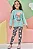 Conjunto de Blusão em Moletom sem Pelúcia e Calça Legging em Fly Tech Infantil Menina - Imagem 2