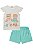 Conjunto de Blusa em Meia Malha com Shorts em Molecotton Infanti Infantil Menina - Imagem 3
