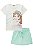 Conjunto de Blusa em Cotton e Short Saia em Canelado Liz Infanti Infantil Menina - Imagem 3