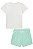 Conjunto de Blusa em Cotton e Short Saia em Canelado Liz Infanti Infantil Menina - Imagem 4