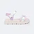 Sandália Infantil Feminina Day Chunky Holográfica Rosa pampili - Imagem 3