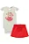 Conjunto de Body em Cotton com Short Saia em Molevisco - Imagem 1
