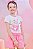 Conjunto de Blusa Boxy Over em Malha Power e Shorts em Nylon - Imagem 1