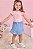 Conjunto de Body em Cotton e Short Saia em Light Chambray Infanti Bebê Menina - Imagem 1