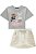 Conjunto de Blusa Boxy em Cotton e Short Saia em Moletom sem Pelúcia Lilimoon Teen Menina - Imagem 2