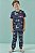 Conjunto de Pijama com Camiseta e Calça em Malha Comfy LucBoo Infantil Menino - Imagem 1