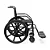 CADEIRA DE RODAS PRETA  ATÉ 85KG NYLON PNEU INFLAVEL CDS 102 - Imagem 3